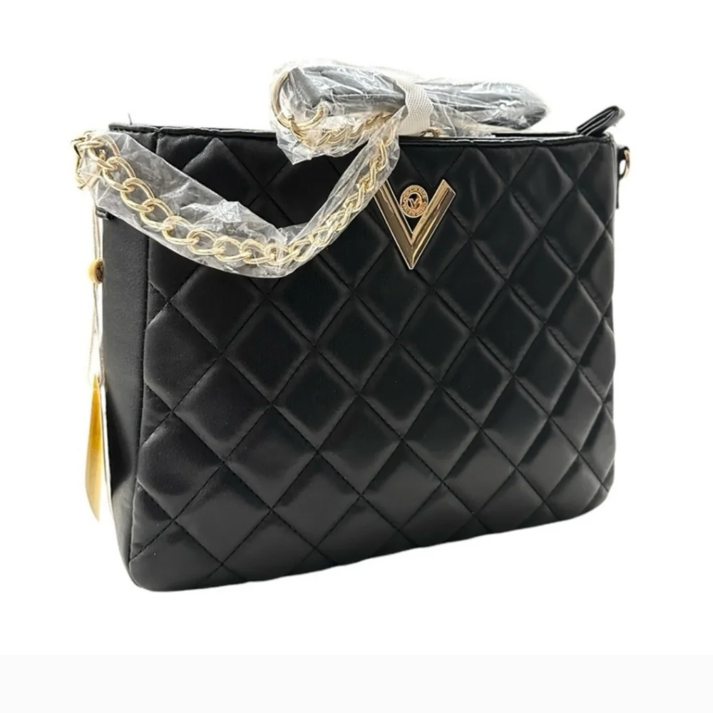 Valentino‎ Orlandi. Cross-body Quilted Bag. Vegan Leather. MSRP $278. NWT